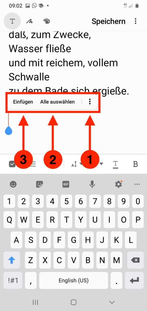 Android Kopieren und Einfügen Wisidaa